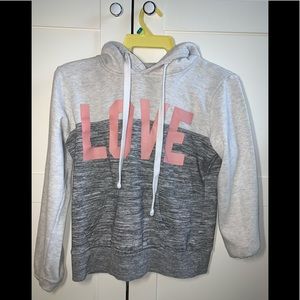 Gray “Love” Hoodie